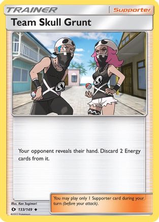 Team Skull Grunt 133/149 - SM Base Set Reverse Holofoil