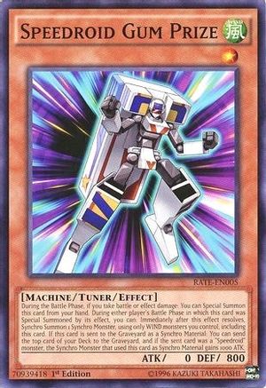 Speedroid Gum Prize (RATE-EN005) - Raging Tempest 1st Edition