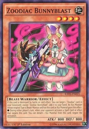 Zoodiac Bunnyblast (RATE-EN015) - Raging Tempest 1st Edition