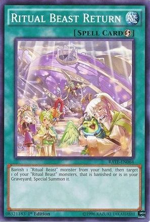 Ritual Beast Return (RATE-EN064) - Raging Tempest 1st Edition