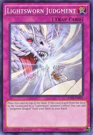 Lightsworn Judgment (RATE-EN095) - Raging Tempest 1st Edition