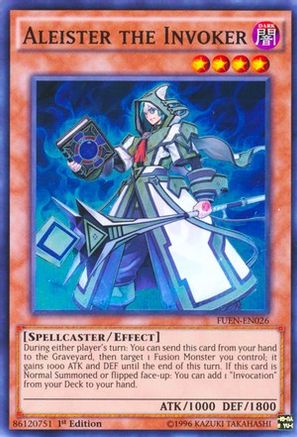 Aleister the Invoker - FUEN-EN026 - Fusion Enforcers 1st Edition