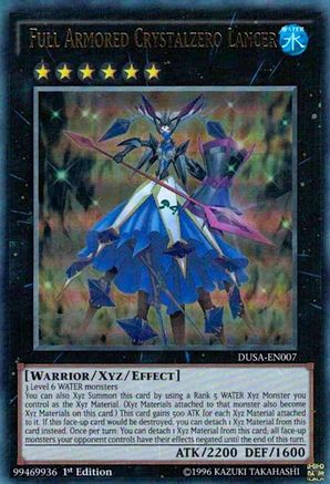 Full Armored Crystalzero Lancer (DUSA-EN007) - Duelist Saga 1st Edition