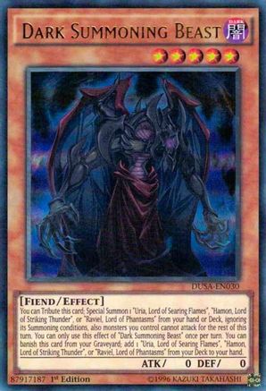 Dark Summoning Beast (DUSA-EN030) - Duelist Saga 1st Edition