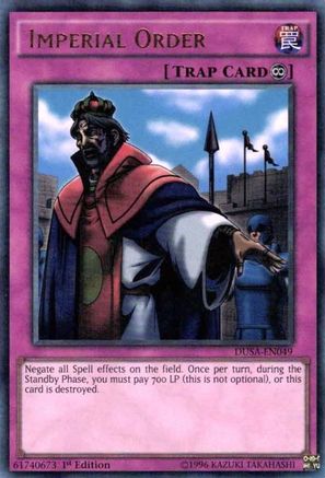 Imperial Order (DUSA-EN049) - Duelist Saga 1st Edition