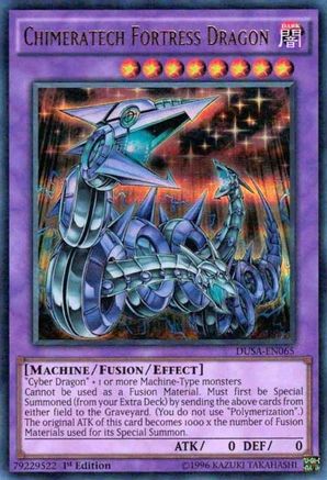 Chimeratech Fortress Dragon (DUSA-EN065) - Duelist Saga 1st Edition