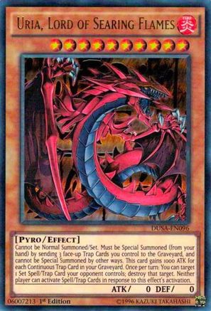 Uria, Lord of Searing Flames (DUSA-EN096) - Duelist Saga 1st Edition