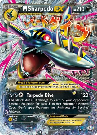 M Sharpedo-EX XY200/211 - XY Black Star Promos Holofoil