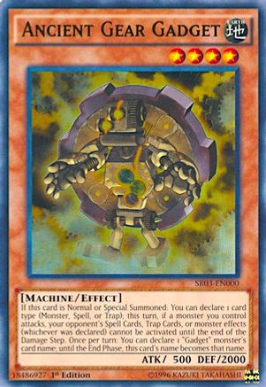 Ancient Gear Gadget - SR03-EN000 - Structure Deck: Machine Reactor 1st Edition