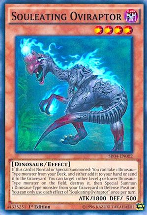 Souleating Oviraptor (SR04-EN002) - Structure Deck: Dinosmasher's Fury 1st Edition