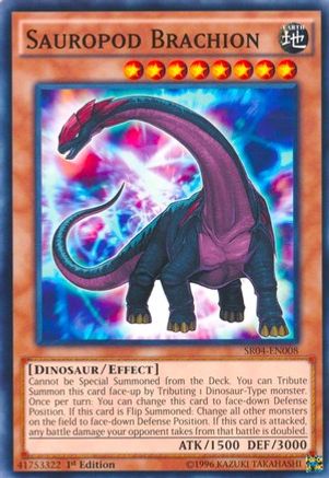 Sauropod Brachion (SR04-EN008) - Structure Deck: Dinosmasher's Fury Unlimited