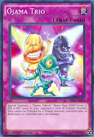 Ojama Trio (SR04-EN034) - Structure Deck: Dinosmasher's Fury 1st Edition