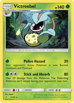 Victreebel 3/145 - Guardians Rising Reverse Holofoil