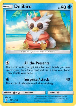 Delibird 26/145 - SM  Guardians Rising
