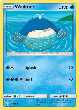 Wailmer 29/145 - SM  Guardians Rising Reverse Holofoil