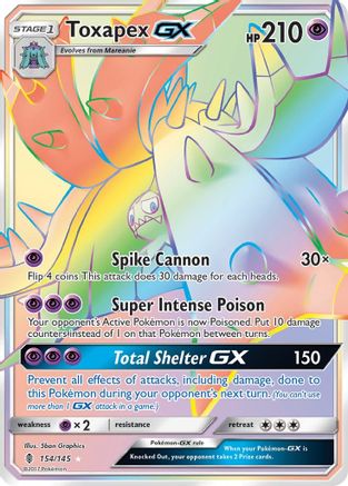 Toxapex-GX 154/145 - Guardians Rising Holofoil