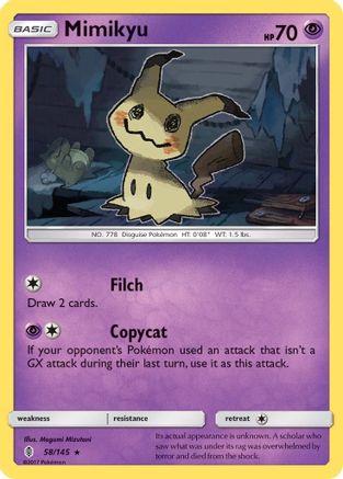 Mimikyu 58/145 - Guardians Rising Holofoil