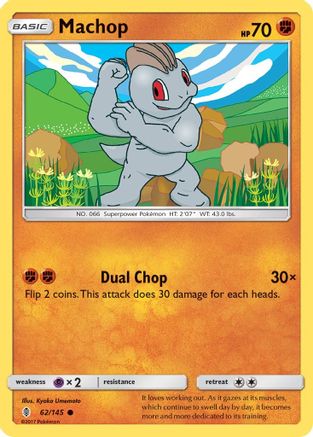 Machop (62) 62/145 - SM  Guardians Rising