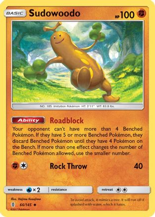 Sudowoodo 66/145 - SM  Guardians Rising