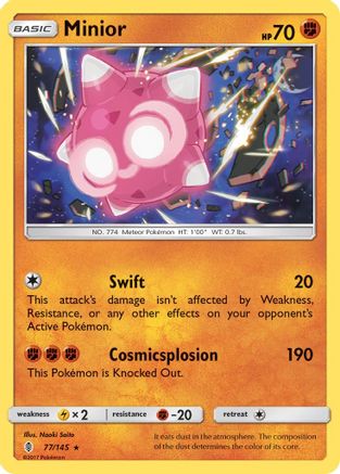 Minior 77/145 - SM  Guardians Rising Holofoil