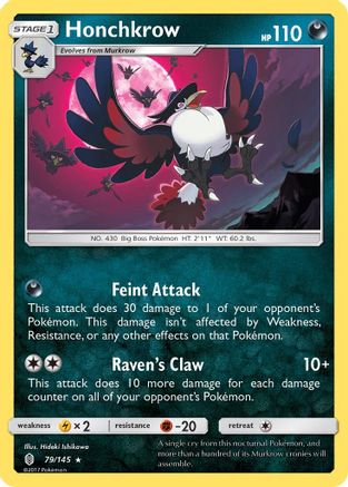 Honchkrow 79/145 - Guardians Rising