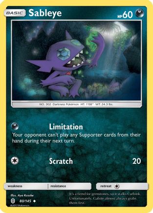 Sableye 80/145 - Guardians Rising Reverse Holofoil