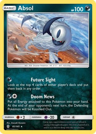 Absol 81/145 - Guardians Rising Holofoil