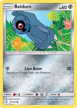 Beldum 83/145 - Guardians Rising Reverse Holofoil