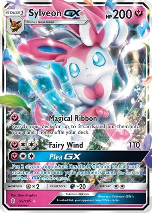 Sylveon-GX 92/145 - Guardians Rising Holofoil