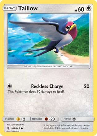 Taillow 103/145 - SM  Guardians Rising