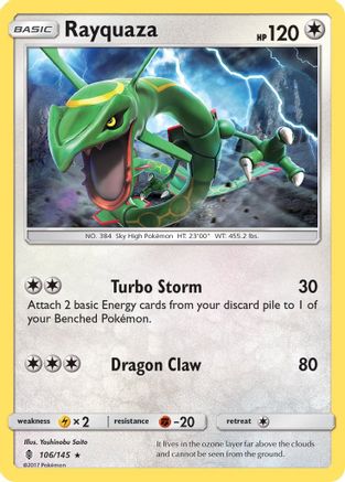 Rayquaza 106/145 - SM  Guardians Rising