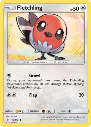Fletchling 109/145 - SM  Guardians Rising