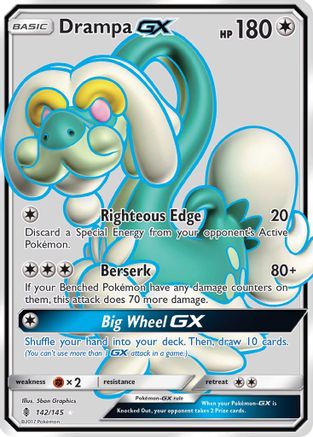 Drampa GX (Full Art) 142/145 - Guardians Rising Holofoil