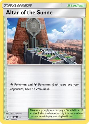 Altar of the Sunne - 118/145 - SM  Guardians Rising