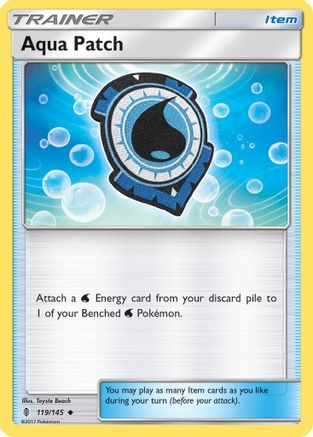 Aqua Patch 119/145 - Guardians Rising Reverse Holofoil