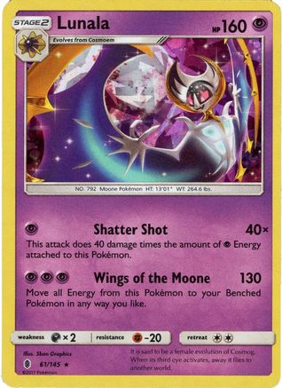 Lunala - 61/145 (SM Guardians Rising) 61 - Deck Exclusives Holofoil