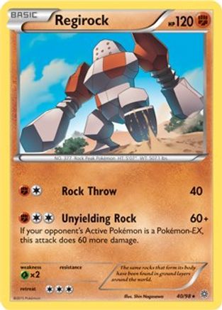 Regirock - 40/98 (XY Ancient Origins) 40 - Deck Exclusives Holofoil