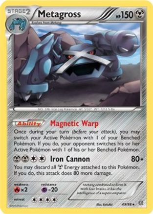 Metagross - 49/98 (XY Ancient Origins) 49 - Deck Exclusives Holofoil