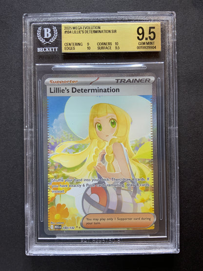 POKEMON Lillie's Determination Mega Evolution MEG 184/132 BGS 9.5 (c)