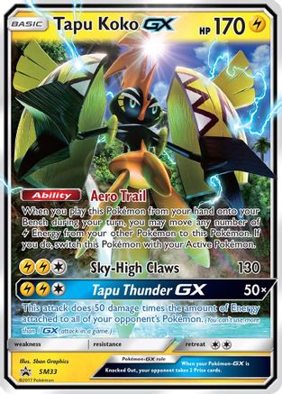 Tapu Koko-GX SM33/248 - SM Black Star Promos Holofoil