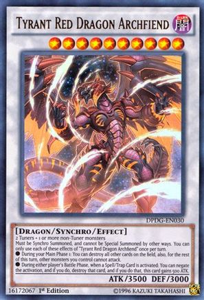 Tyrant Red Dragon Archfiend (DPDG-EN030) - Duelist Pack: Dimensional Guardians 1st Edition