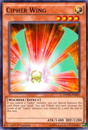 Cipher Wing (DPDG-EN035) - Duelist Pack: Dimensional Guardians 1st Edition