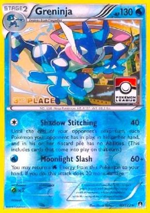 Greninja - 40/122 (League Promo) [3rd Place] 40 - League & Championship Cards Reverse Holofoil