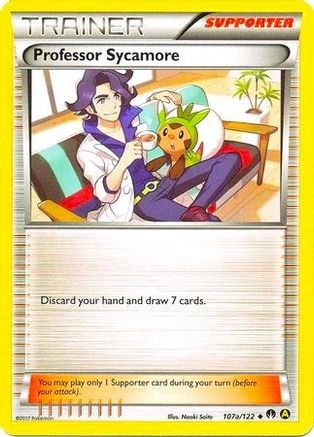 Professor Sycamore - 107a/122 (Non-Holo) 107a - Alternate Art Promos