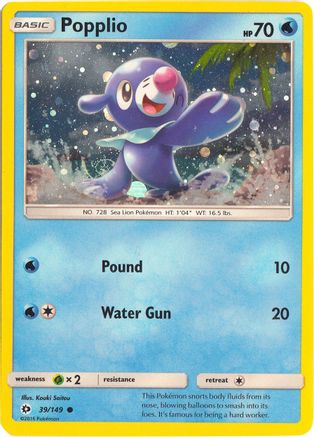 Popplio - 39/149 (Cosmos Holo) 39 - Miscellaneous Cards & Products Holofoil