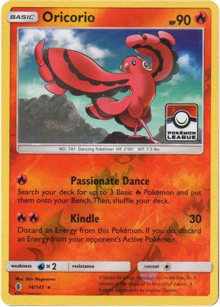 Oricorio - 14/145 (Pokemon League) 14 - League & Championship Cards Reverse Holofoil