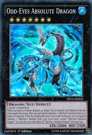 Odd-Eyes Absolute Dragon (PEVO-EN033) - Pendulum Evolution 1st Edition