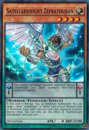 Satellarknight Zefrathuban (PEVO-EN044) - Pendulum Evolution 1st Edition