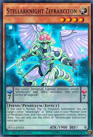 Stellarknight Zefraxciton (PEVO-EN045) - Pendulum Evolution 1st Edition