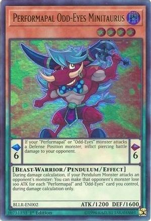 Performapal Odd-Eyes Minitaurus (BLLR-EN002) - Battles of Legend: Light's Revenge 1st Edition